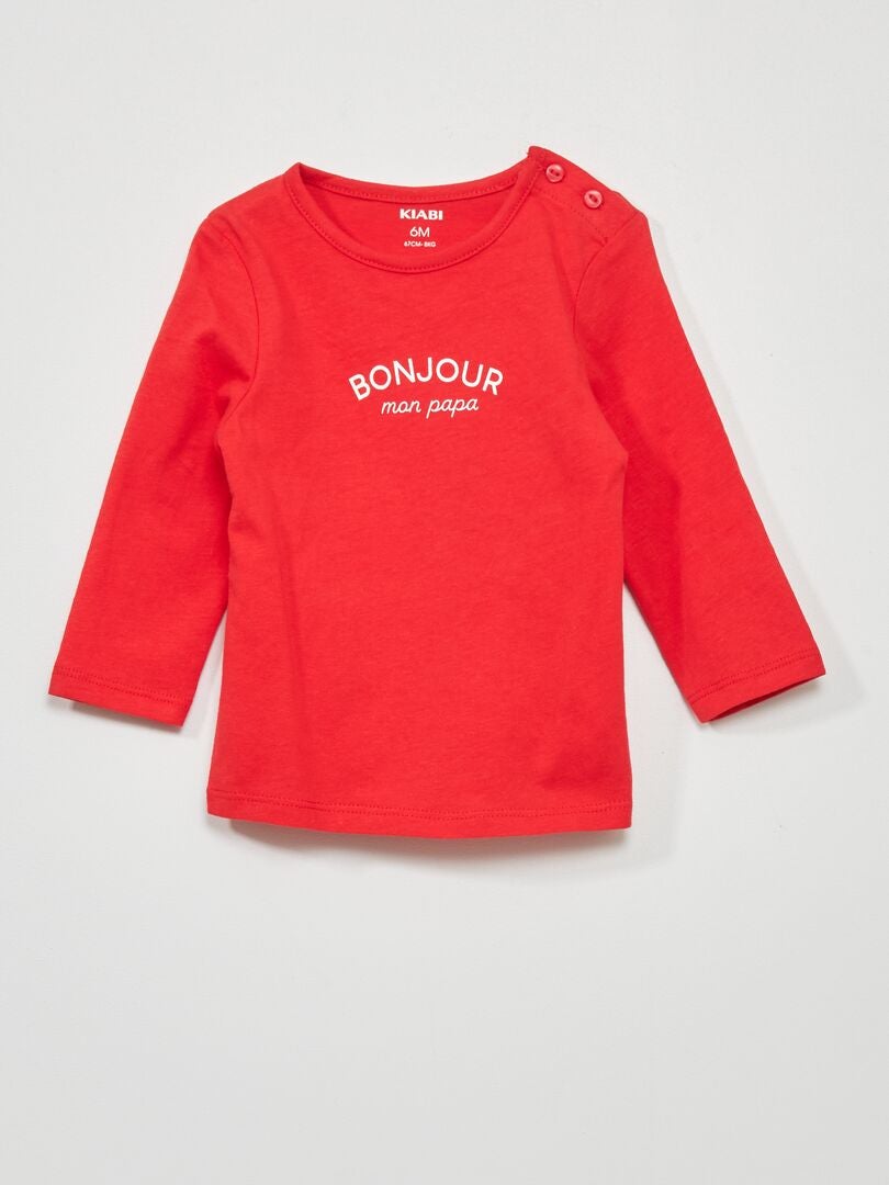 T-shirts korte mouw rood Bianca