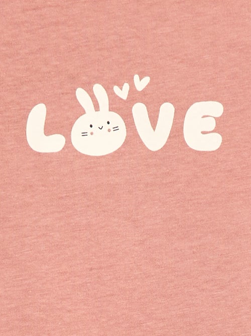 T-shirt met lange mouw en print - Kiabi