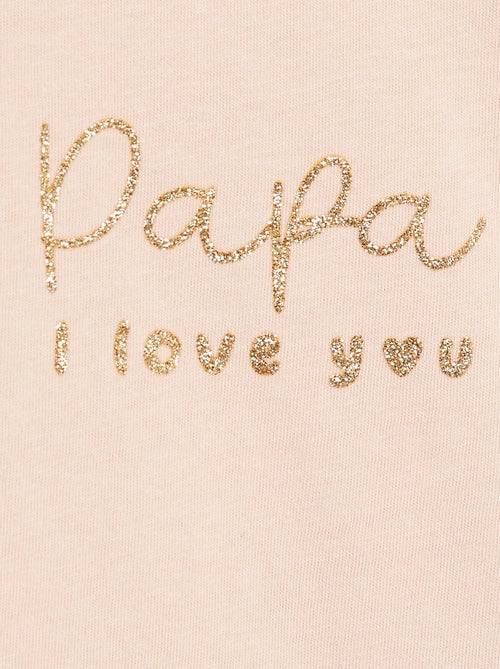 T-shirt met lange mouw en print - Kiabi