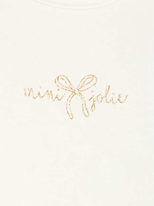 T-shirt met lange mouw en print - Kiabi