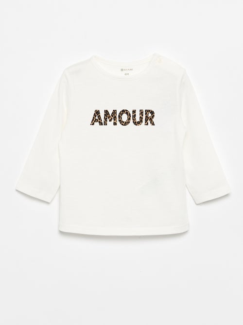 T-shirt met lange mouw en print - Kiabi T-shirt met lange mouw en print - Kiabi