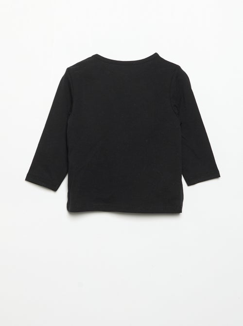 T-shirt met lange mouw en print - Kiabi