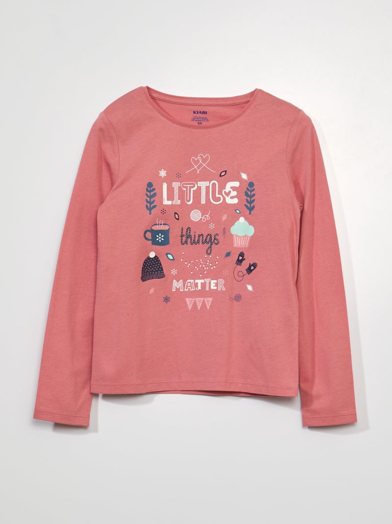 T-shirt met lange mouw GRIJS - Kiabi