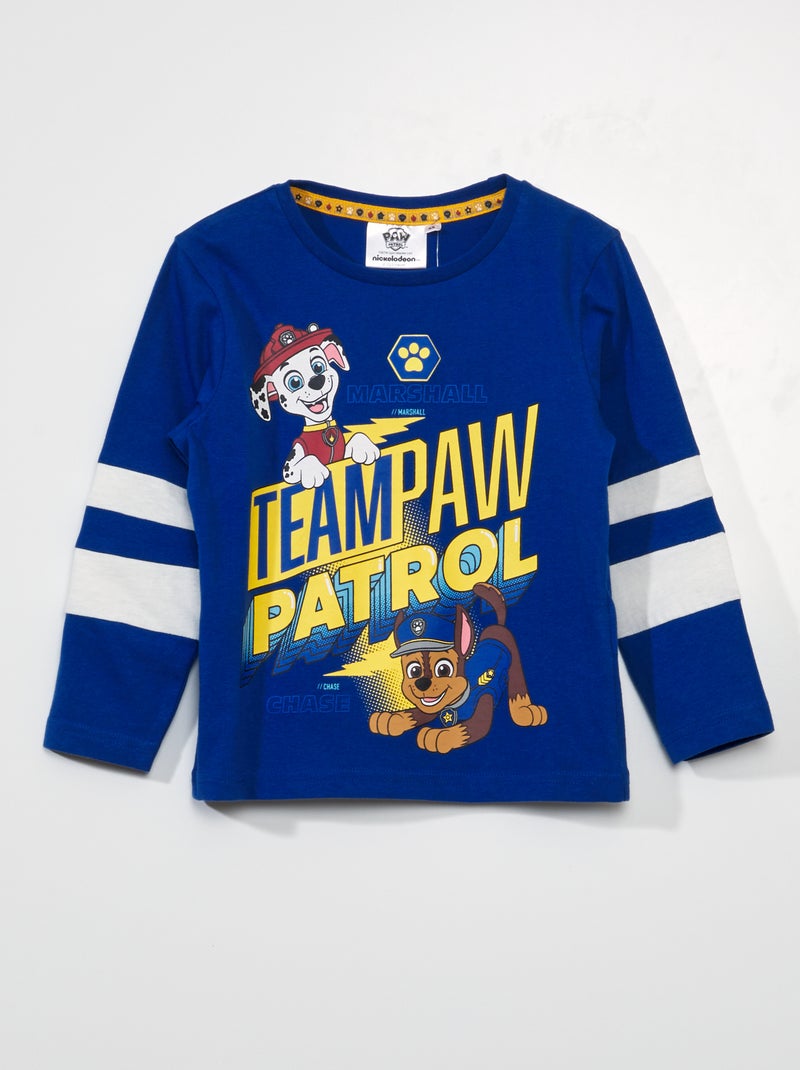 T-shirt met lange mouw met PAW Patrol-print BLAUW - Kiabi