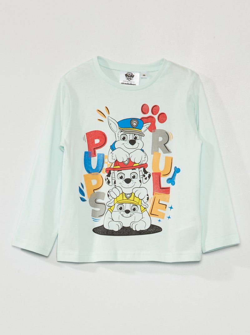 T-shirt met lange mouw 'PAW Patrol' BLAUW - Kiabi