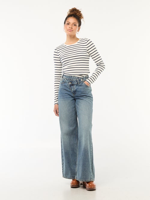 T-shirt met lange mouw - Kiabi