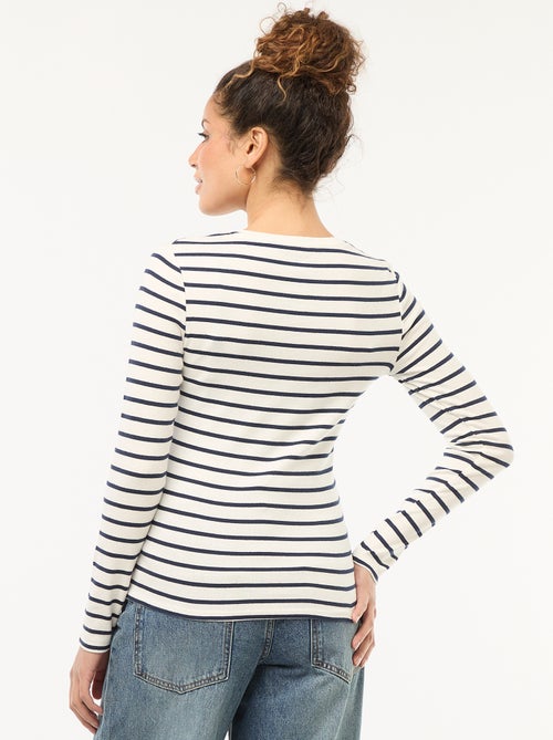 T-shirt met lange mouw - Kiabi