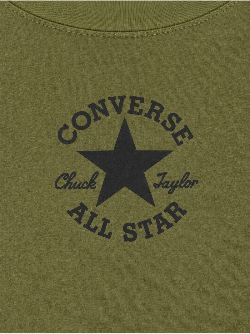 T-shirt met lange mouwen - converse Kaki - Kiabi