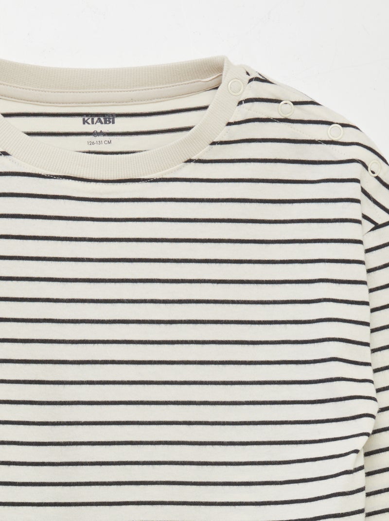 T-shirt met lange mouwen - gemakkelijk aan te trekken collectie BIEGE - Kiabi