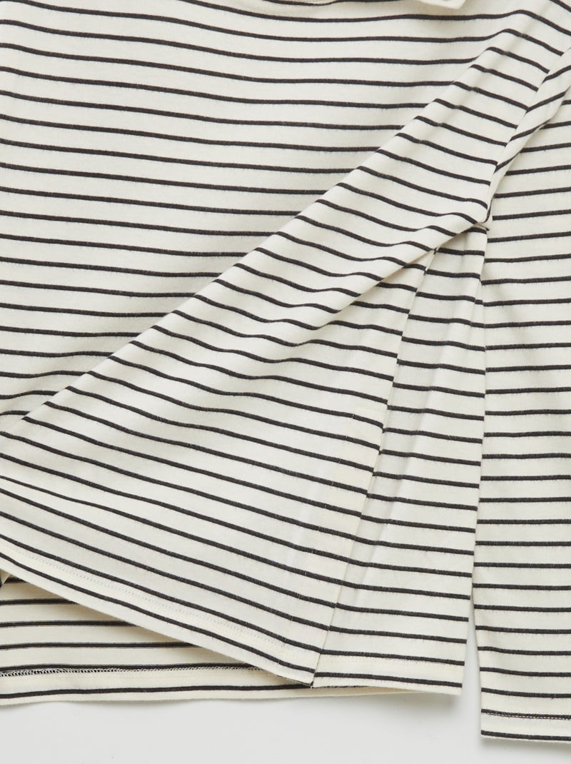 T-shirt met lange mouwen - gemakkelijk aan te trekken collectie BIEGE - Kiabi