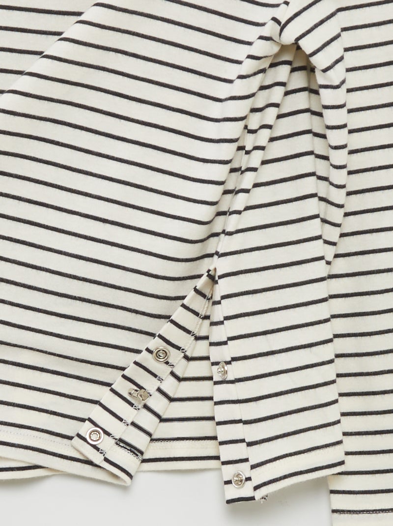 T-shirt met lange mouwen - gemakkelijk aan te trekken collectie BIEGE - Kiabi
