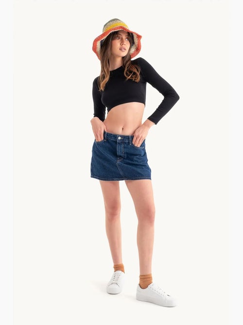 T-shirt met lange mouwen basic ronde hals hiccup - Kiabi T-shirt met lange mouwen basic ronde hals hiccup - Kiabi