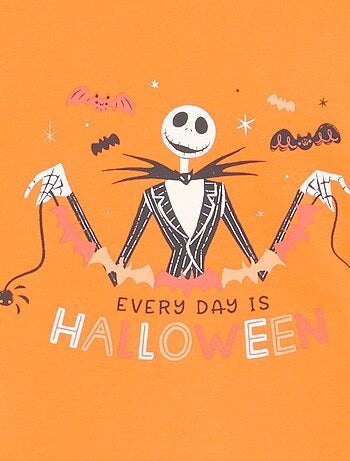 T-shirt met lange mouwen en Halloween-print