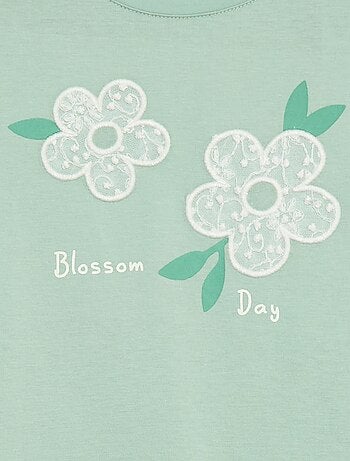 T-shirt met lange mouwen en lovertjes