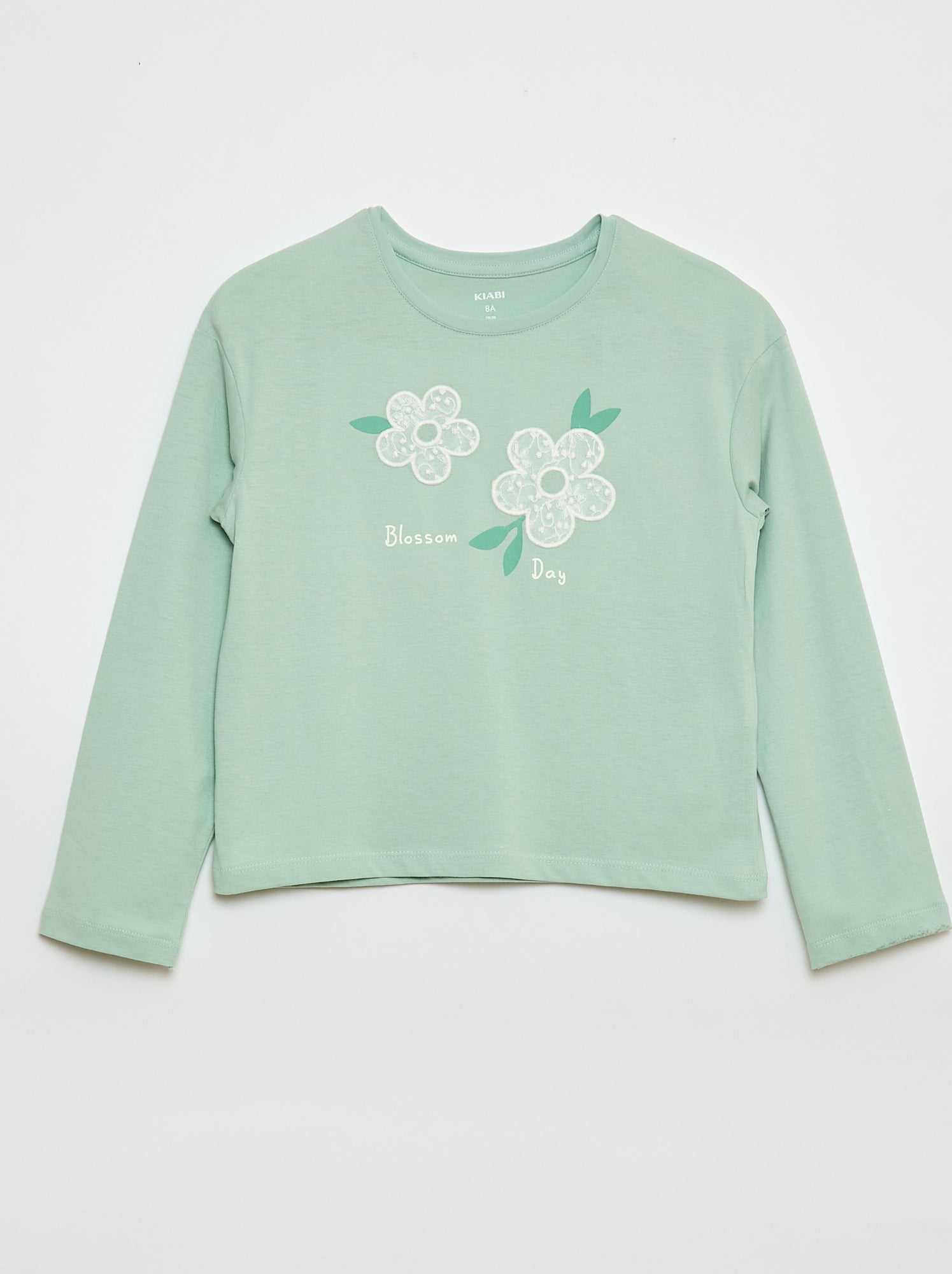 T-shirt met lange mouwen en lovertjes