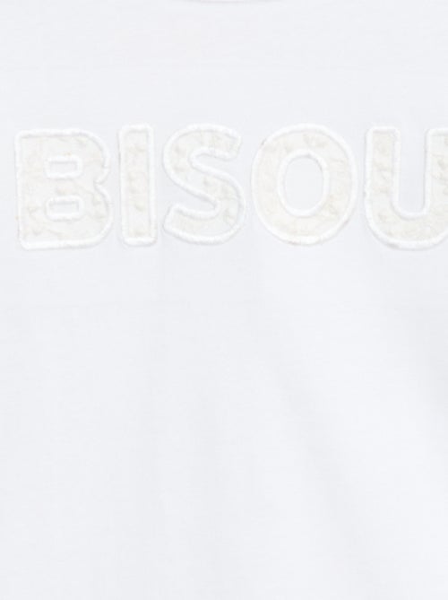 T-shirt met lange mouwen en lovertjes - Kiabi
