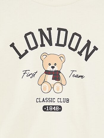 T-shirt met print en lange mouw