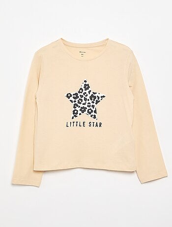 T-shirt met lange mouwen en print