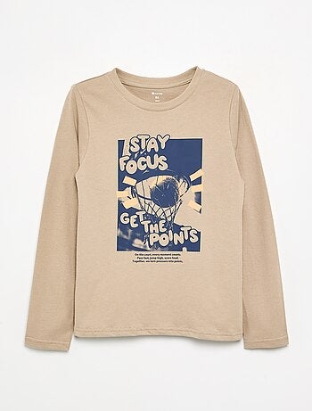 T-shirt met lange mouwen en print