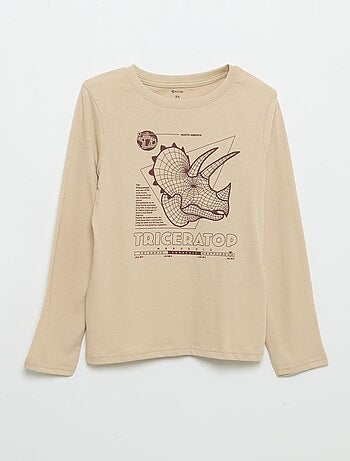T-shirt met lange mouwen en print