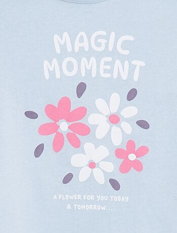 T-shirt met print en lange mouw