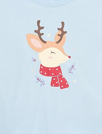 T-shirt met print en lange mouw