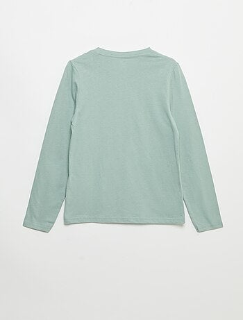 T-shirt met lange mouwen en print