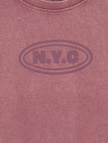 T-shirt met lange mouwen en print