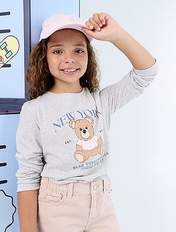 T-shirt met lange mouwen en print