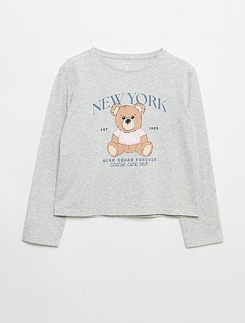 T-shirt met lange mouwen en print