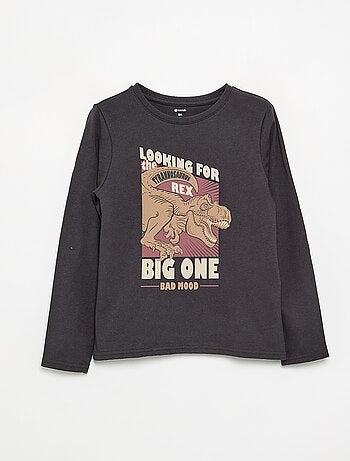 T-shirt met lange mouwen en print