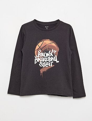 T-shirt met lange mouwen en print