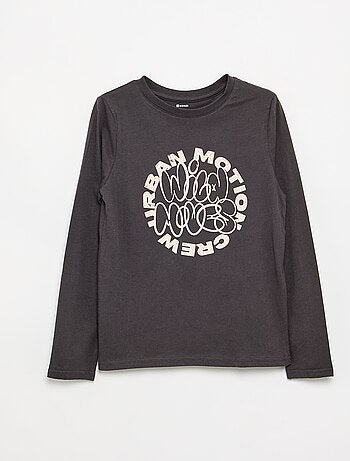 T-shirt met lange mouwen en print