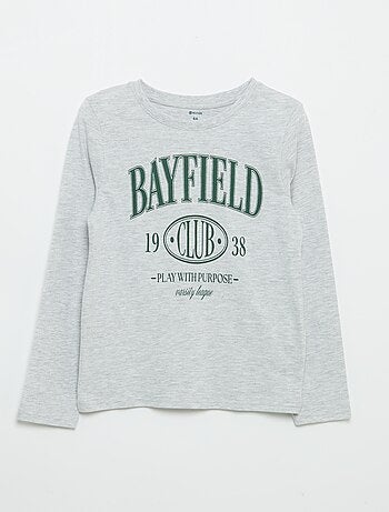 T-shirt met lange mouwen en print