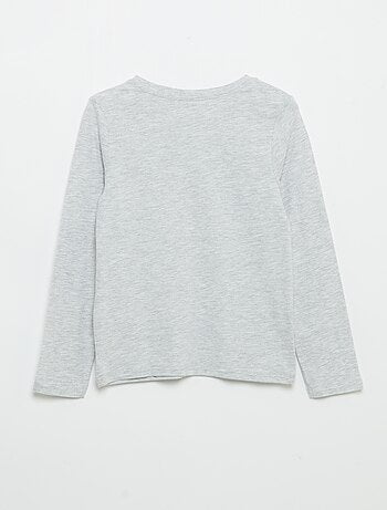 T-shirt met lange mouwen en print