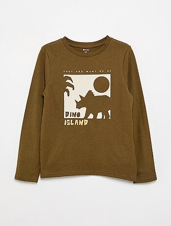 T-shirt met lange mouwen en print