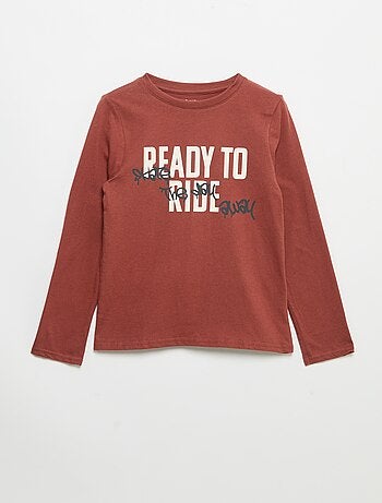 T-shirt met lange mouwen en print