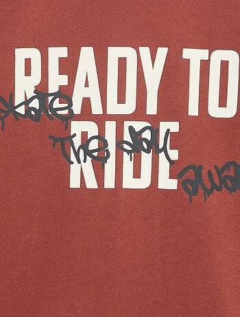 T-shirt met lange mouwen en print