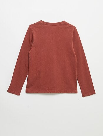 T-shirt met lange mouwen en print
