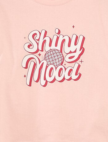 T-shirt met print en lange mouw