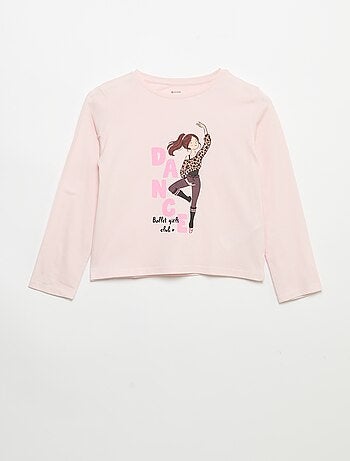T-shirt met lange mouwen en print
