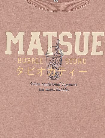 T-shirt met lange mouwen en print