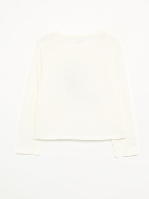 T-shirt met lange mouwen en print - Kiabi T-shirt met lange mouwen en print - Kiabi