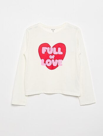 T-shirt met lange mouwen en print
