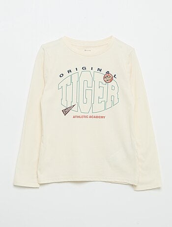 T-shirt met lange mouwen en print