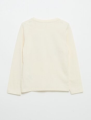 T-shirt met lange mouwen en print
