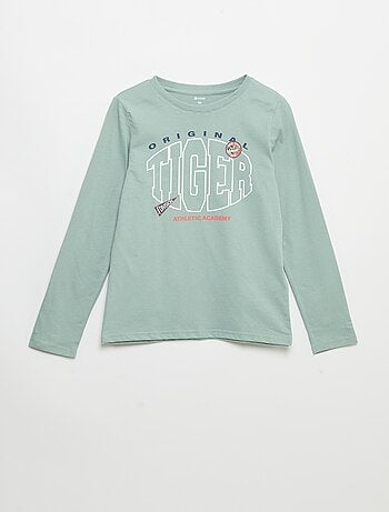 T-shirt met lange mouwen en print