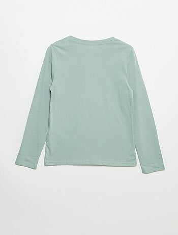 T-shirt met lange mouwen en print