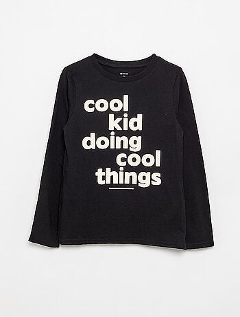 T-shirt met lange mouwen en print