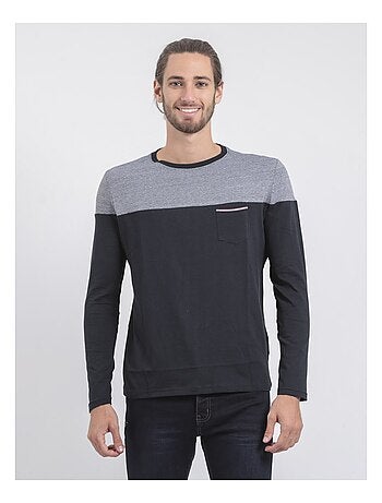 T-shirt met lange mouwen en ronde hals van puur katoen, gemaakt door jupinel.